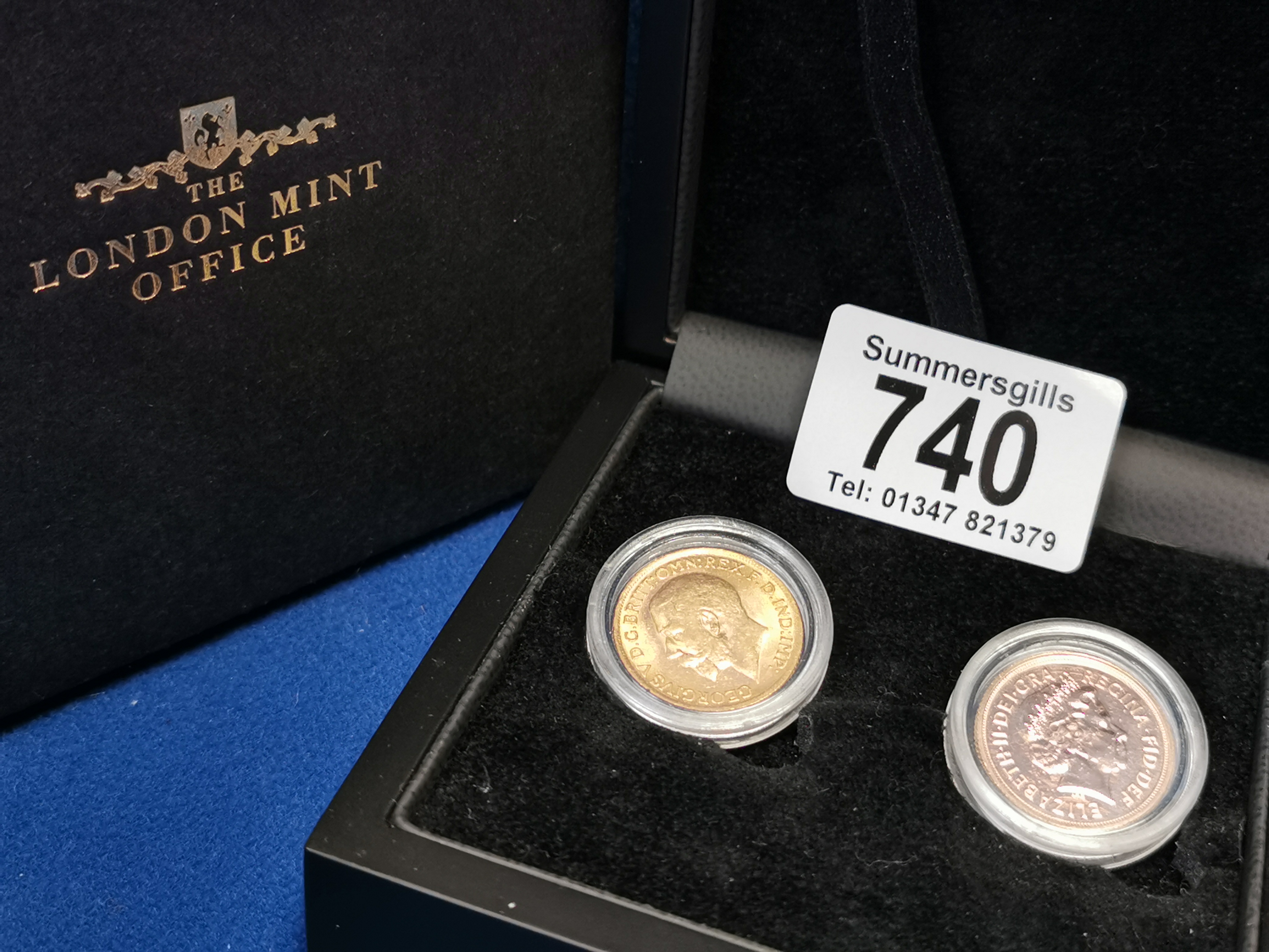 Hundred Year 1914-2014 Two Gold Sovereign Coin Set - 16g total