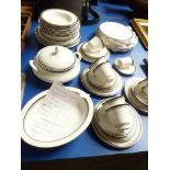 50pc Set of Royal Doulton Sarabande Dinner & Tea Service