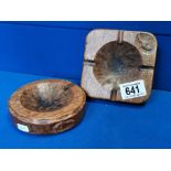 Pair of Acornman Yorkshire Oak Ashtrays