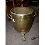 Antique Brass Coal Bucket