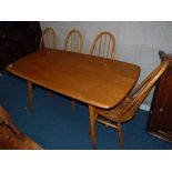 Ercol dining table and 4 chairs