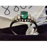 Emerald & Diamond Ring