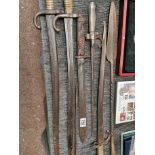Collection of Military Bayonets & Pigstickers