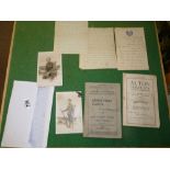 Collection of WW1 Postcards & Ephemera