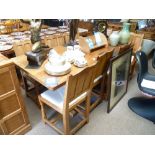 8 seater Beaver man dining table and 8 chairs (6foot)