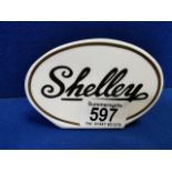 Shelley Porcelain Advertising Sign