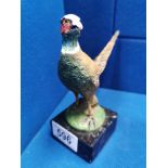 Bronze Pheasant on Plinth