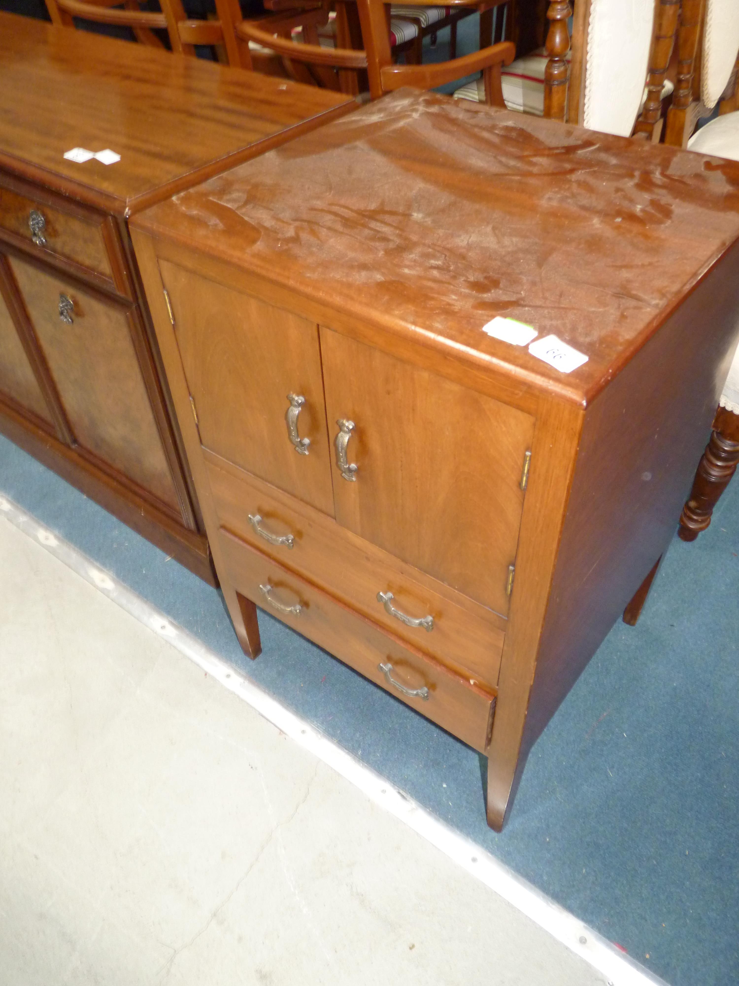 Mahogany bedside cabinet