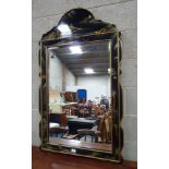 Chinese laquered wall mirror