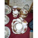 22pc Royal Albert Old Country Roses Tea Service