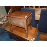 Oak shoe / sewing box