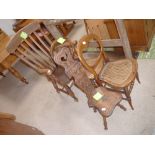 Farmhouse chair and 2 bedroom chairs