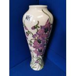Moorcroft Rachel Bishop Signed Floral Vase
