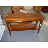 Mahogany console table