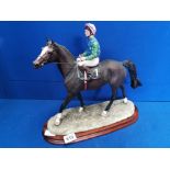 Border Fine Art Off-Bay Parade Lester Piggot Horseracing Figure