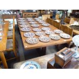 Oak refectory dining table