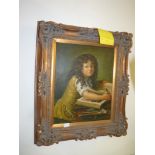 framed repro. Oil of Anne Louis Girodot
