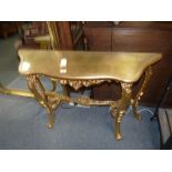 Gilt hall table