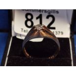 9ct Gold Quarter Carat Diamond Solitaire Ring
