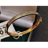 18ct Gold Bangle Set w/3ct of Diamonds