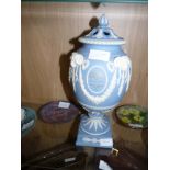 Commemorative Wedgwood Jasper ware Urn