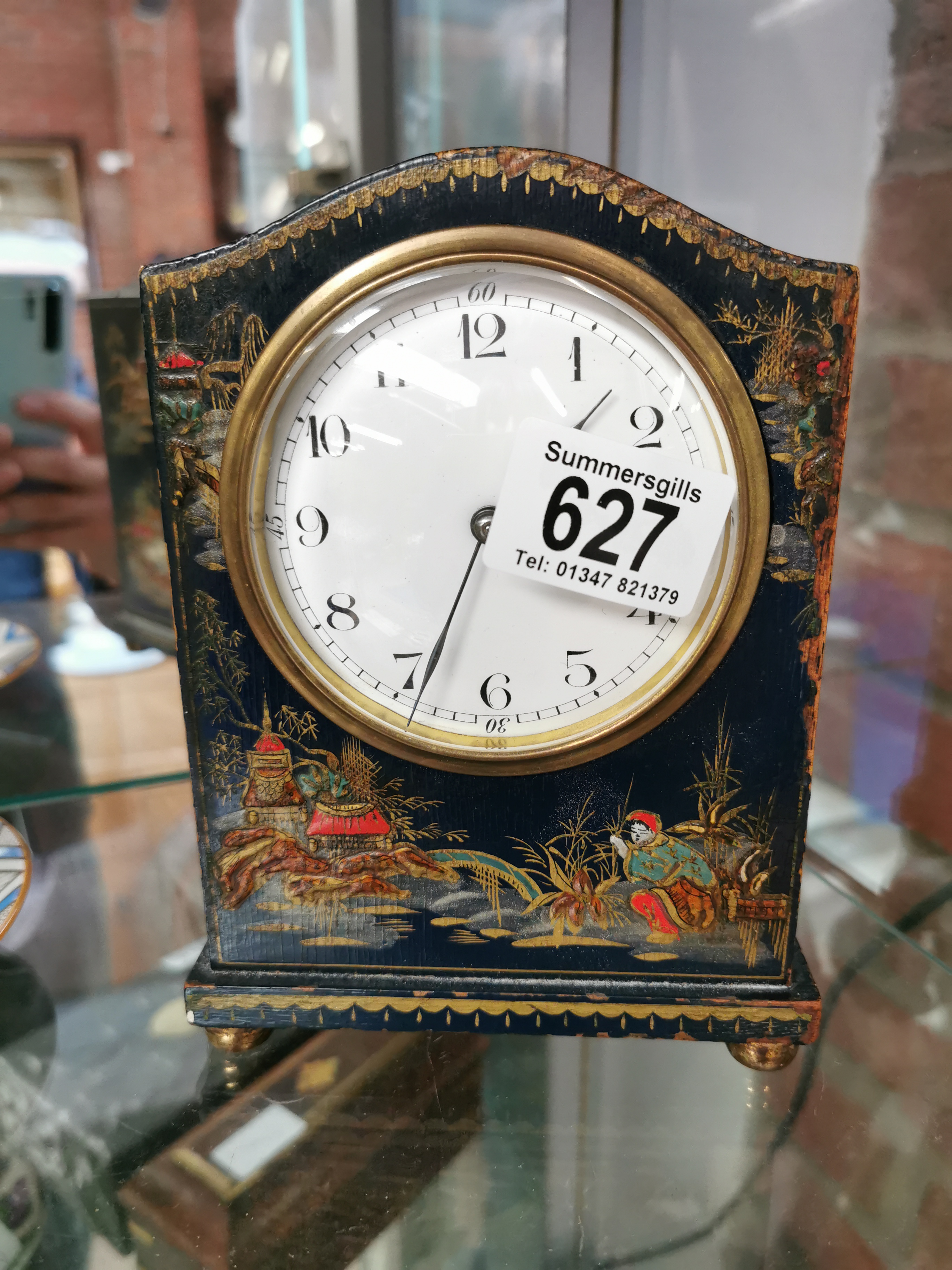 French-Made Oriental Style Mantle Clock