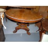 Antique Rosewood dining table 1.2m diameter