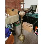 Converted Brass Standard Lamp