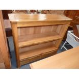 Repro. Oak open shelf unit