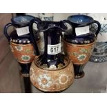 Trio of Royal Doulton Vases/Jugs