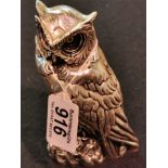 Silver Owl Figure