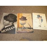 vintage French Monssant and Tirard hat advertising signs