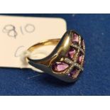 9ct Gold Ring w/Ameythst Stone