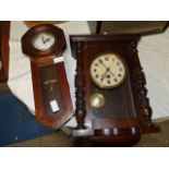 Vintage regulator clock and wall clock