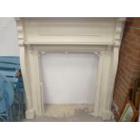 Cream fire surround