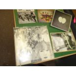 John Lennon home photo + Magical Mystery Singles Set & Revolver Factory Samples
