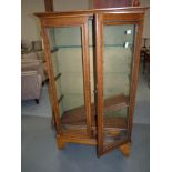 Oak display cabinet