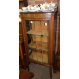 Inlaid leaded light china cabinet (glass missing at side)