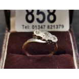 18ct Tri-Diamond Ring