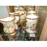 4pc Hammersley Floral Teaset