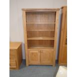 6ft oak bookcase