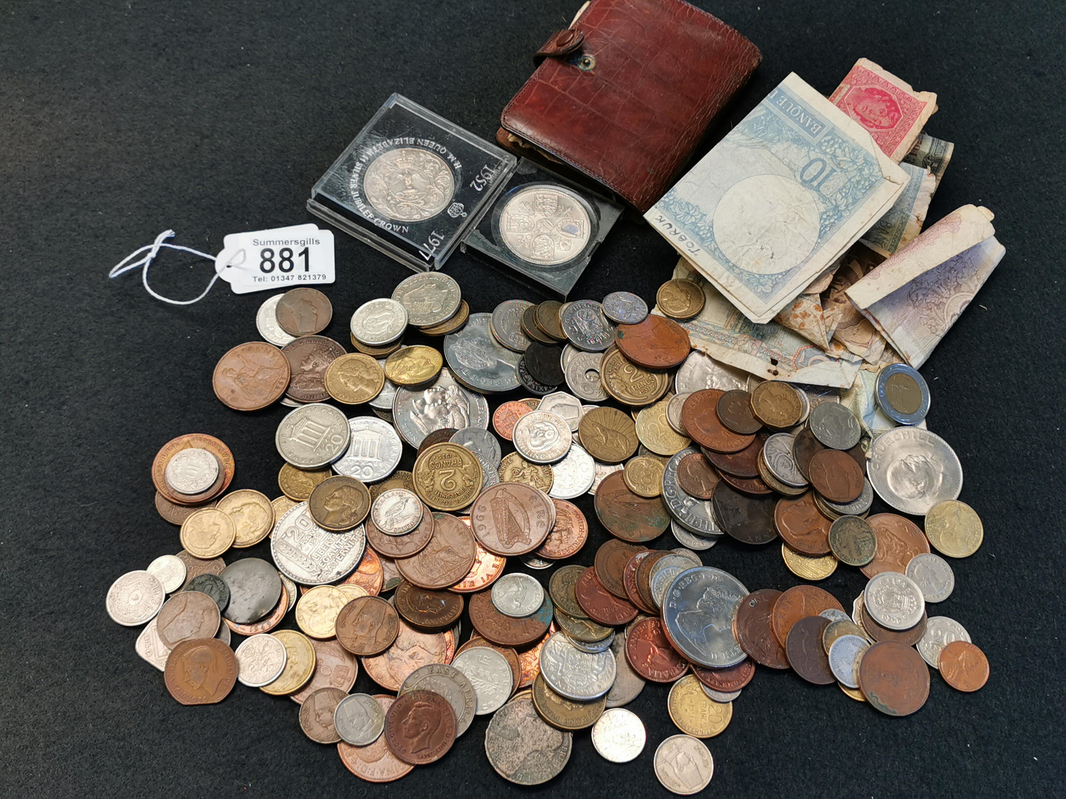 Box of Miscelleanous Coins & Banknotes