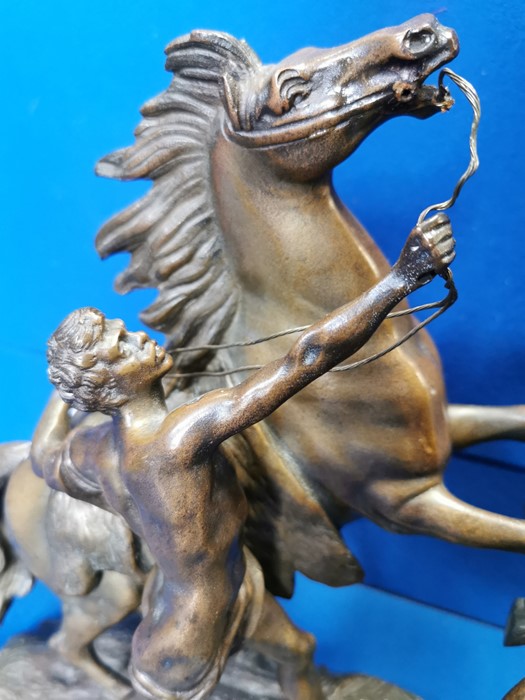 Brass & Bronze Effect Horse Figures - Image 2 of 3