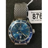 Breitling Super-Ocean Mens Chronometer Wristwatch (in working order - 4.5cm dial)