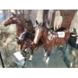 Trio of Beswick Horses