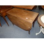 Antique mahogany drop leaf table