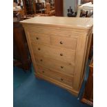 Repro. Light oak chest