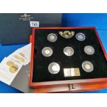 Boxed Magnificent Seven Limited Edition Gold Coin Set - 40g total approx