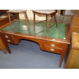 Antique mahogany knee hole desk