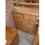 Antique pine small chest